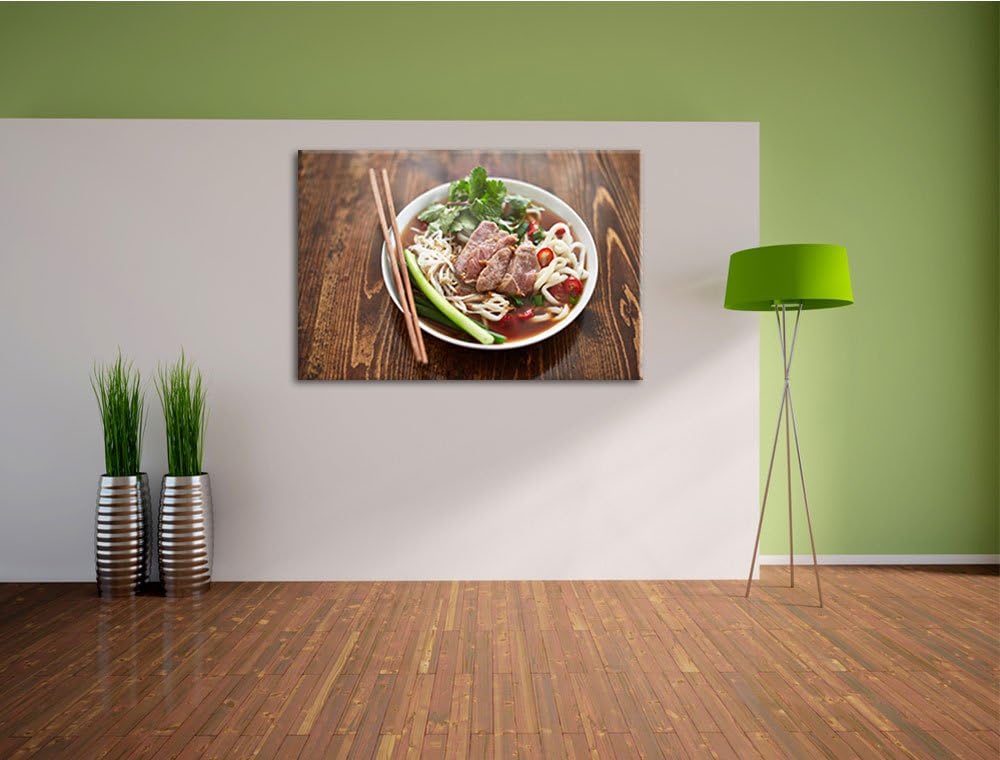 Japanische Brühe Miso Format: 100x70 auf Leinwand, XXL riesige Bilder fertig gerahmt mit Keilrahmen,