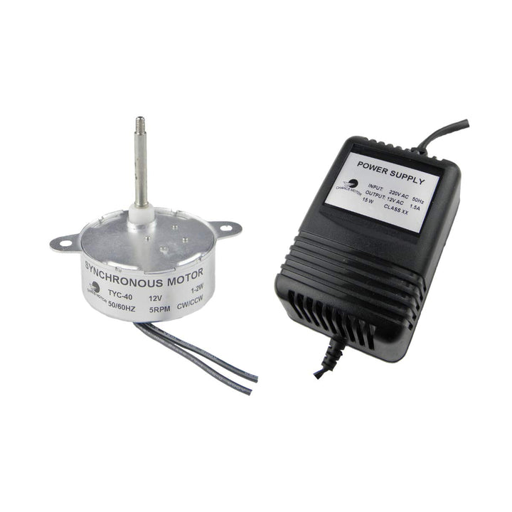 CHANCS TYC40 12V AC 5 U/min Welle 35mm Synchronmotor Mit Wechselstromversorgung - Eingang 220V Ausga