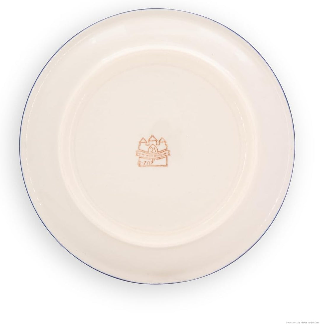 Bunzlauer Keramik Esstelller flach [Form1], Ø 24,0 cm, Dekor DU126