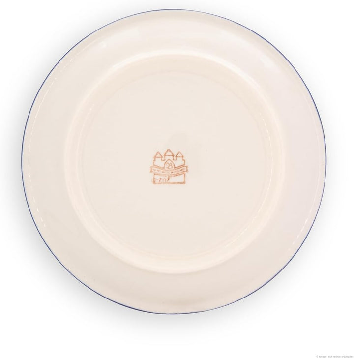 Bunzlauer Keramik Esstelller flach [Form1], Ø 24,0 cm, Dekor DU126