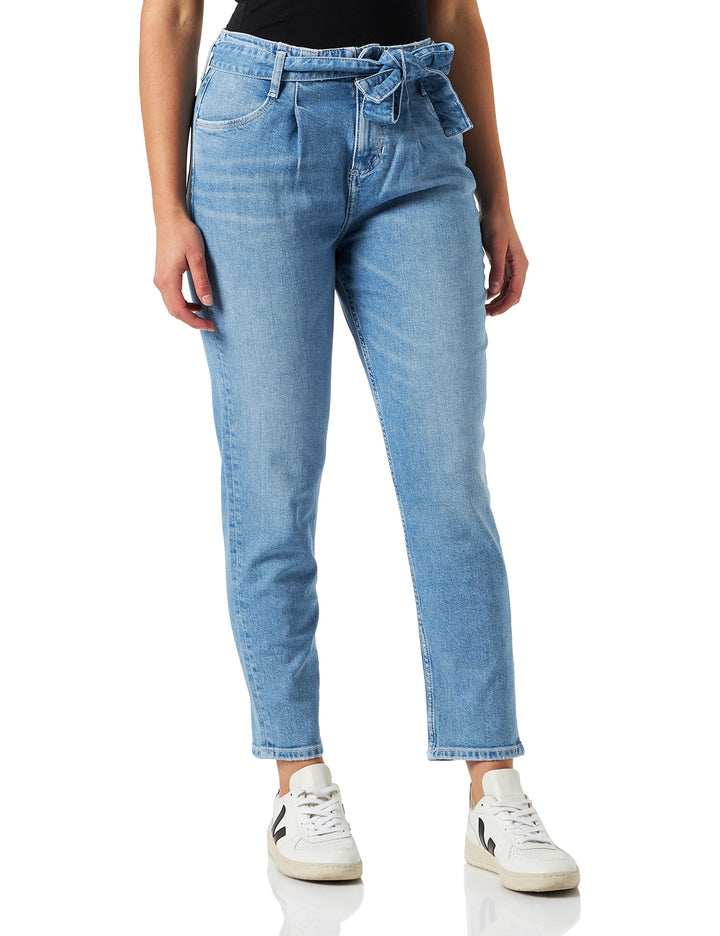 MUSTANG Damen Style Charlotte Tapered Jeans 27W / 32L Mittelblau 412, 27W / 32L Mittelblau 412