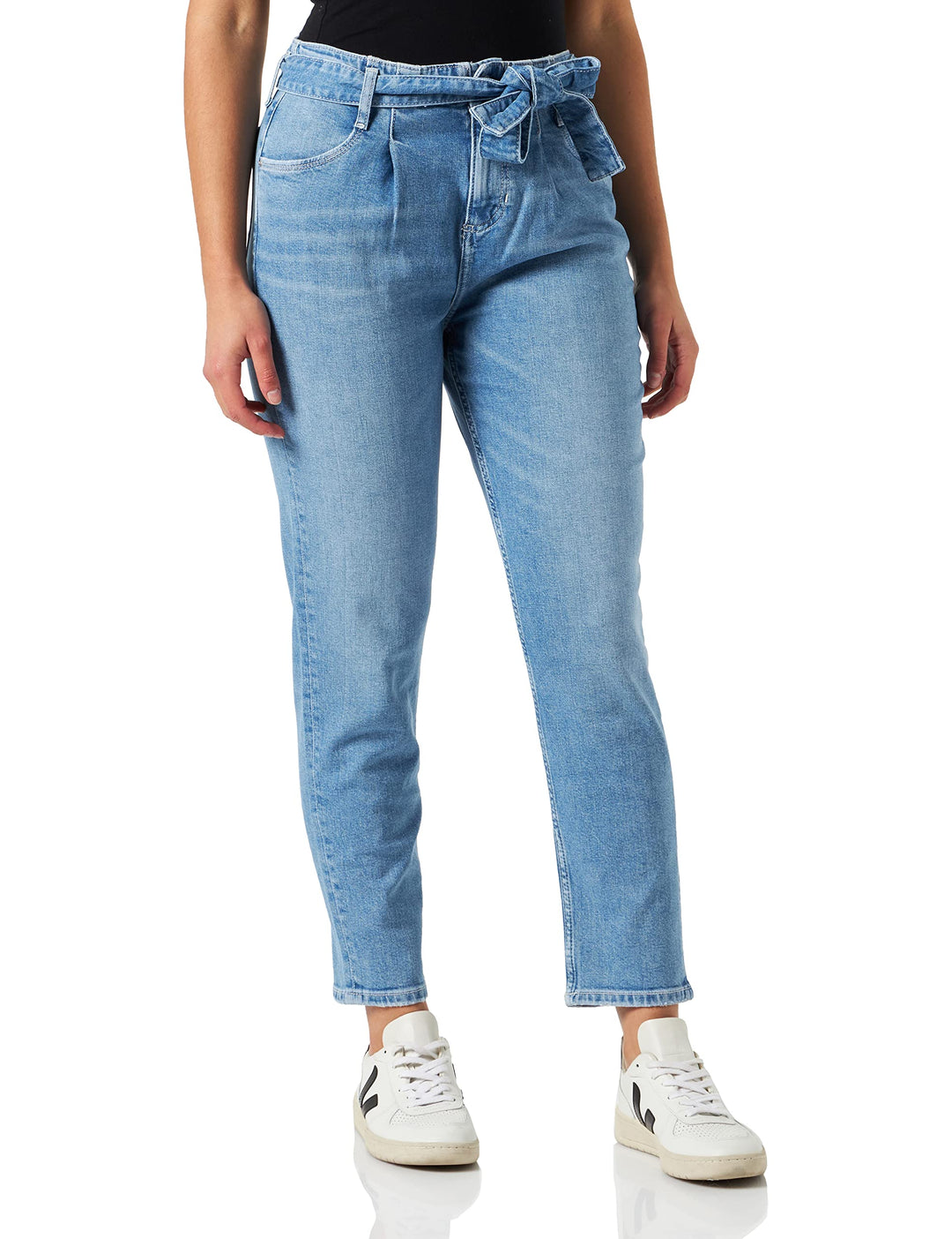 MUSTANG Damen Style Charlotte Tapered Jeans 28W / 34L Mittelblau 412, 28W / 34L Mittelblau 412