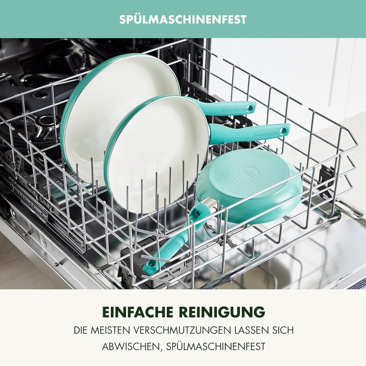 GreenPan Rio Gesunde Antihaft-Keramik Bratpfanne 26 cm, PFAS-frei, Stay-Cool-Griff, Backofenfest bis