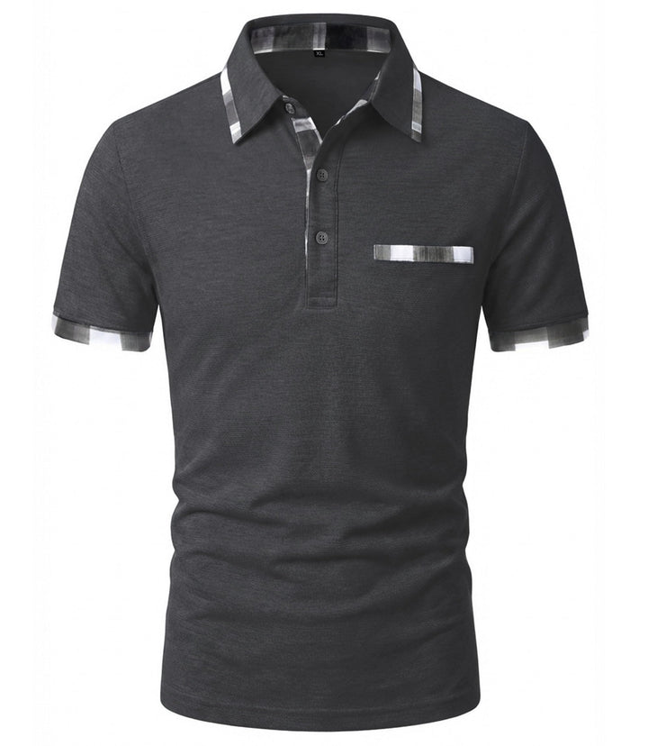 GLESTORE Poloshirt Herren Kurzarm Golf PoloHemd Männer Poloshirts Sommer Polo Hemden T Shirt L Dunke