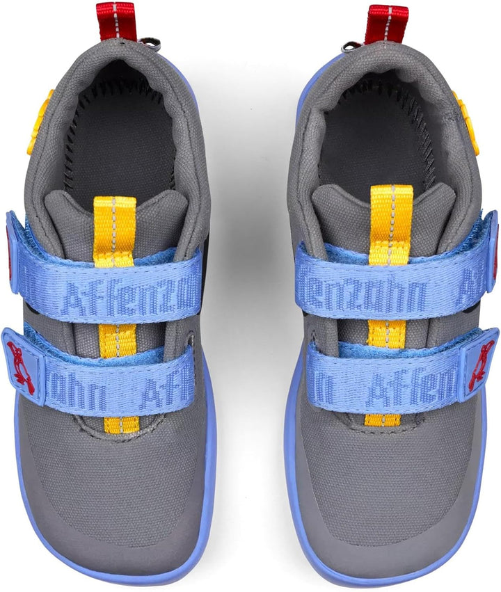 Affenzahn Barfussschuh Baumwolle Lucky Klettverschluss Vegan rutschfest Flexibel für den Sommer in G