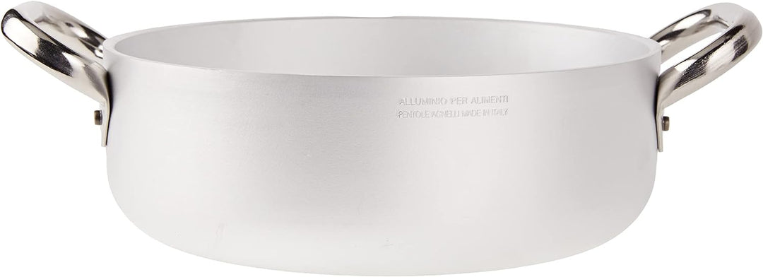 Pentole Agnelli Kasserolle zylinderförmig, langsame, Strahlentherapie, aus Aluminium, Dicke 5 mm, mi