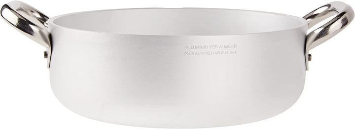 Pentole Agnelli Kasserolle zylinderförmig, langsame, Strahlentherapie, aus Aluminium, Dicke 5 mm, mi