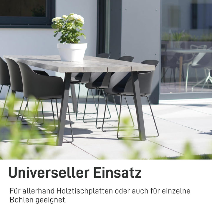 3x Gratleiste U-FORM massiver Unterzug für Tischplatten, Tischbeschlag, Unterstützungsunterzug, Vers