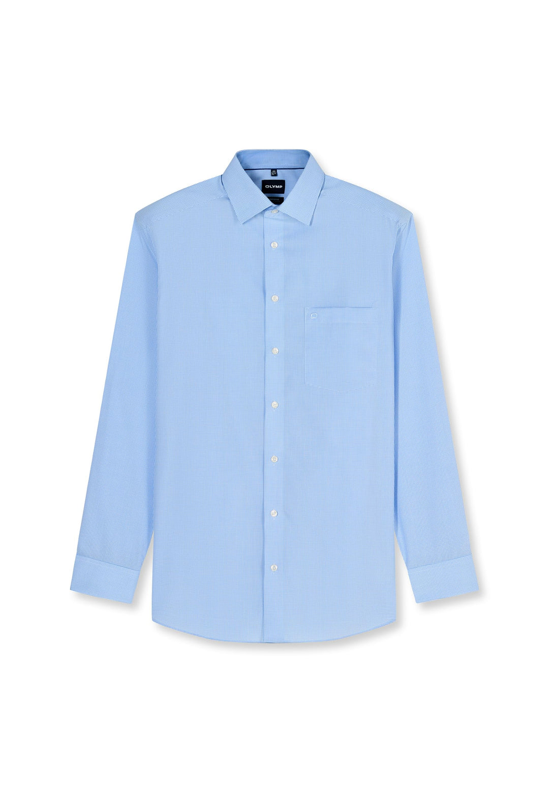 OLYMP Luxor comfort fit Hemd Langarm Karo 39 Bleu 11, 39 Bleu 11