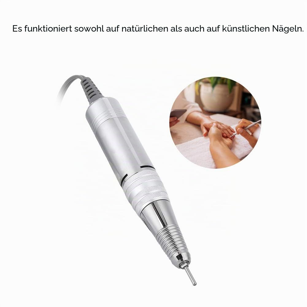 Nagelfeile Elektrisch Nagelfräser, Fräser Handstück, 35000 Rpm Elektrische Nagelbohrer, Profi Nagelb