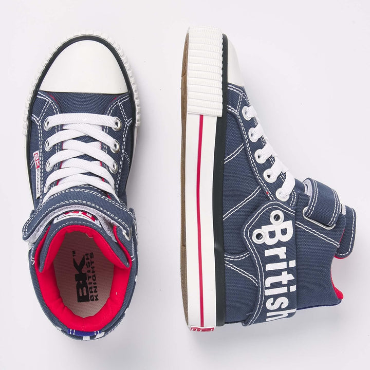 British Knights Jungen Roco Sneaker, 23 EU Dunkelblau Rot Blau