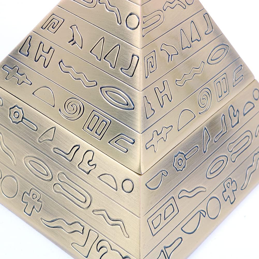 VOANZO Kreative Retro Metall Mit Deckel Aschenbecher Home Hotel Büro Decor Alten Ägypten Skulptur Py
