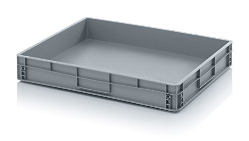 Auer Packaging Eurobehälter 80 x 60 x 12, Lagerbox, Industriebox für Lager Produktion Werkstatt gros