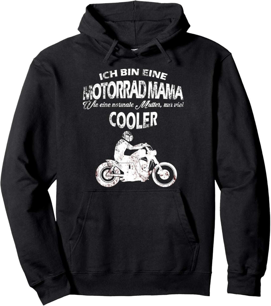 Motorrad Mama Geschenk für Frauen Pullover Hoodie