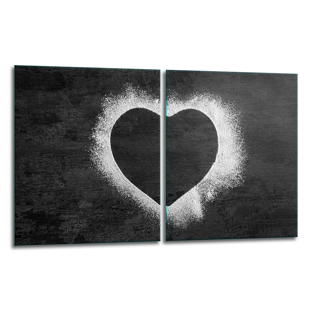 TMK | Herdabdeckplatten ceranfeld 2 Teilig 40x52 cm | Ceranfeldabdeckung Küche Elektroherd Induktion