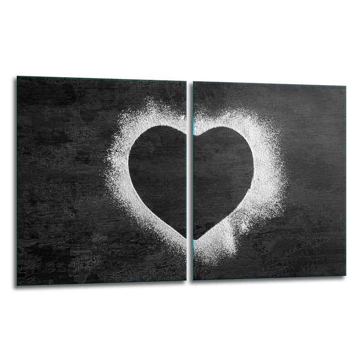 TMK | Herdabdeckplatten ceranfeld 2 Teilig 40x52 cm | Ceranfeldabdeckung Küche Elektroherd Induktion