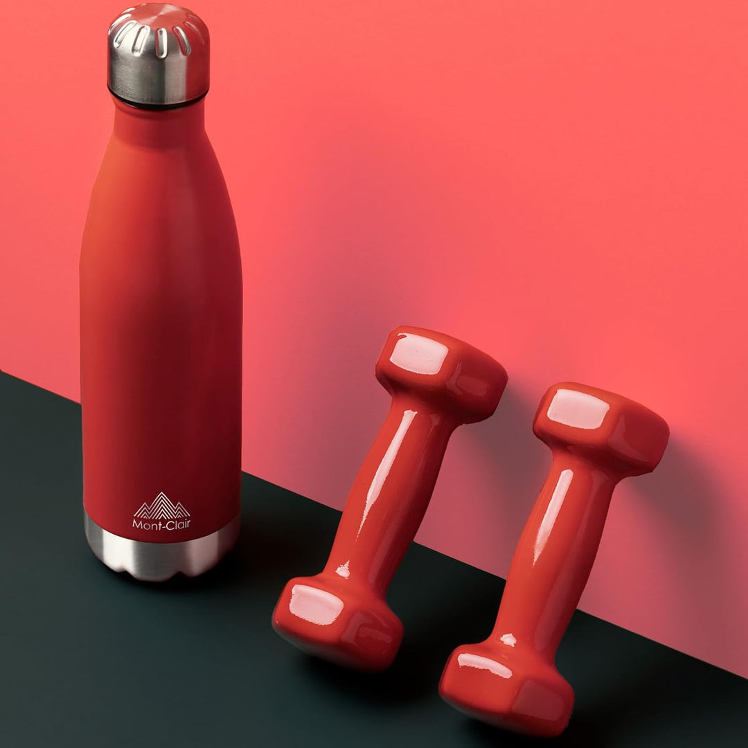 Mont-Clair H2O Trinkflasche Edelstahl - Thermosflasche - BPA-freie - Water Bottle, Edelstahl trinkfl