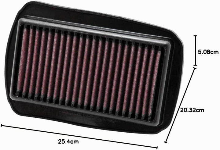 K&amp;N YA-1208 Motorrad K&amp;N Tausch-Luftfilter Rot