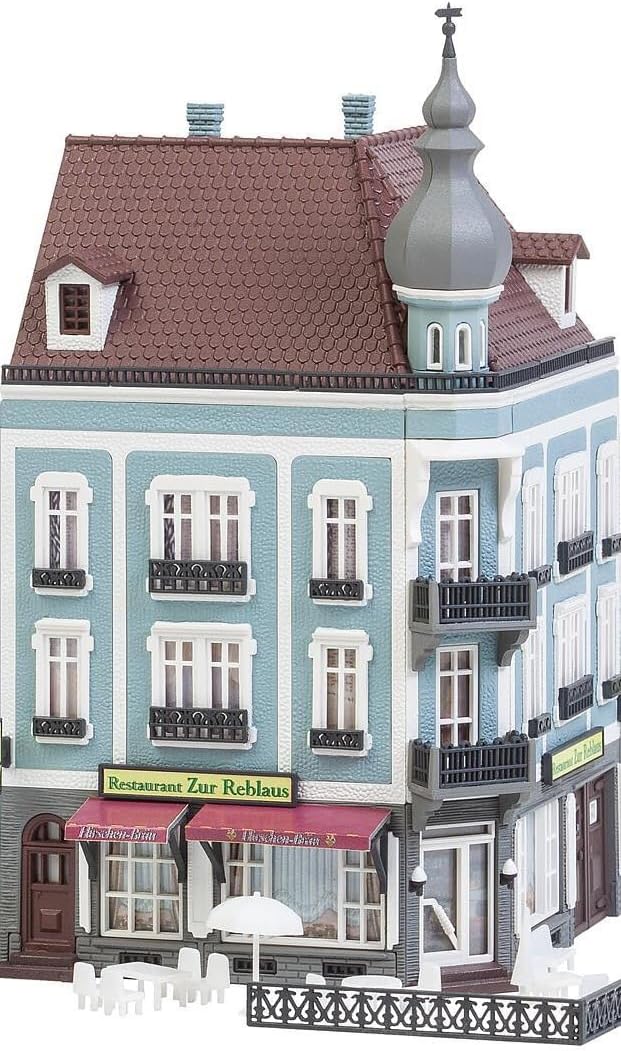 Faller FA 232387 - 2 Stadthäuser Beethovenstrasse, Zubehör für die Modelleisenbahn, Modellbau, 18.5