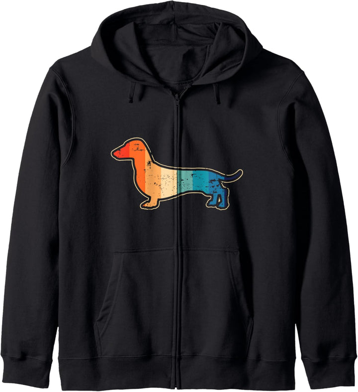 Vintage Dachshund Retro Wiener Dog Pet Kapuzenjacke