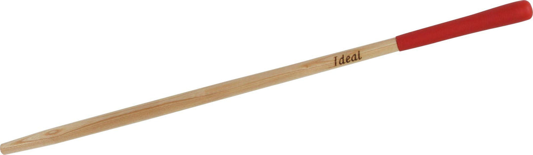 Idealspaten 65011515 Langstiel-Esche gerade mit rotem Gummipfropfen 120 cm, hell braun, 40 x 25 x 15