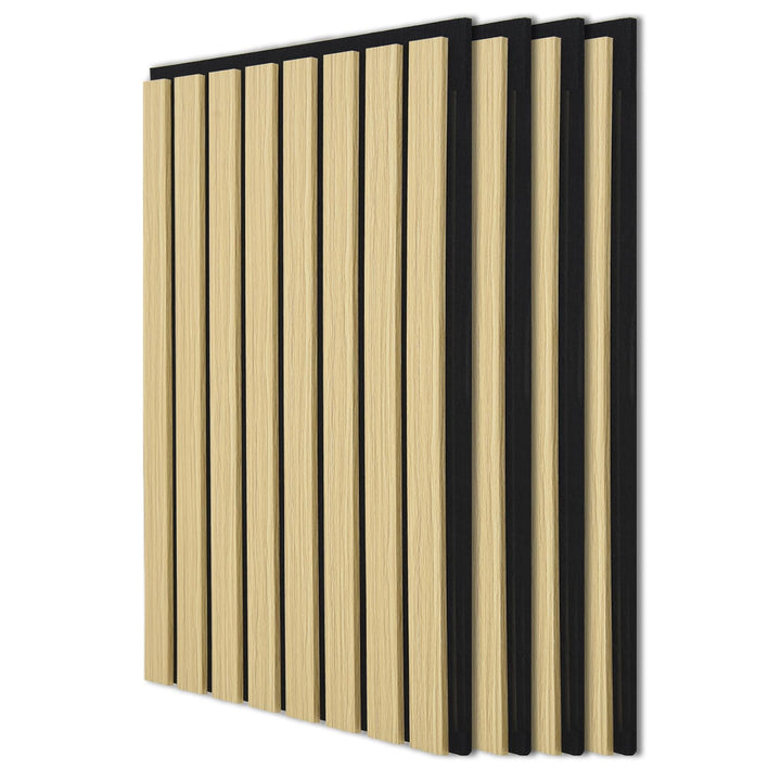 Art3d 20 Stück Akustikpaneele Eiche 3D Wand | Schalldämmend &amp; Schallabsorber | Holzfurnier mit Filzr