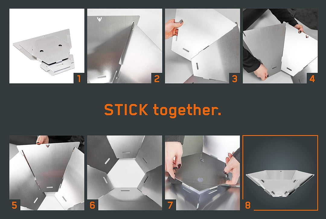 FENNEK Hexagon. Mobile, demontierbare und steckbare Feuerschale aus