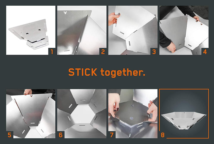 FENNEK Hexagon. Mobile, demontierbare und steckbare Feuerschale aus