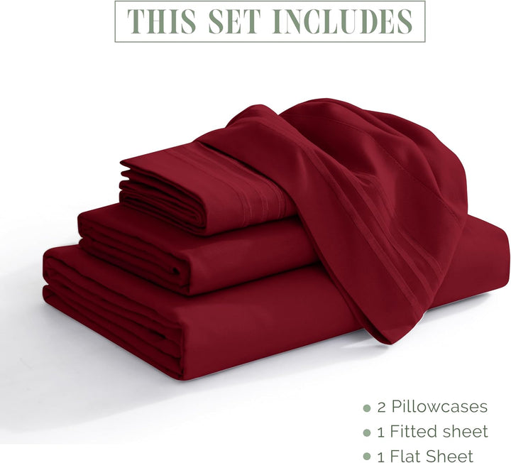 Elegant Comfort Bettwäsche-Set, luxuriös, weich, Fadenzahl 1500, ägyptische Qualität, Knitter- und l