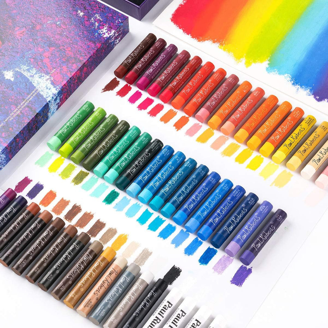 Paul Rubens Ölpastellkreide Set, 48 Farben Weiche Pastellfarben Ungiftig für Künstler, Studenten und