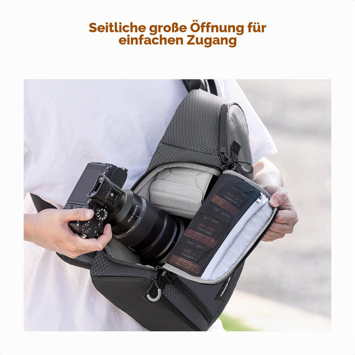 K&amp;F CONCEPT Kamera-Umhängetasche, Wasserdichte Kameratasche, Fotografie tägliche Reise Camera Bag,Ta