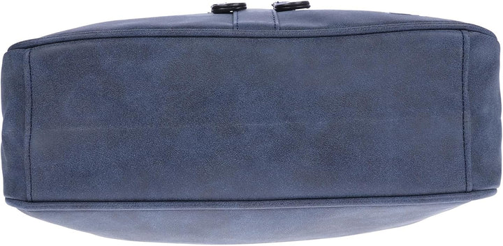 Christian Wippermann Damen Tasche Schultertasche Umhängetasche Crossover Bag Leder Optik Handtasche