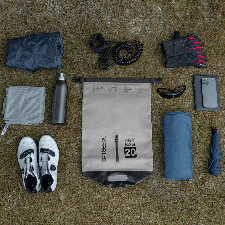 Dry Bag wasserdichte Tasche 5L/10L/20L/30L Wasserfester Beutel Packsack mit Langen Doppeltem Verstel