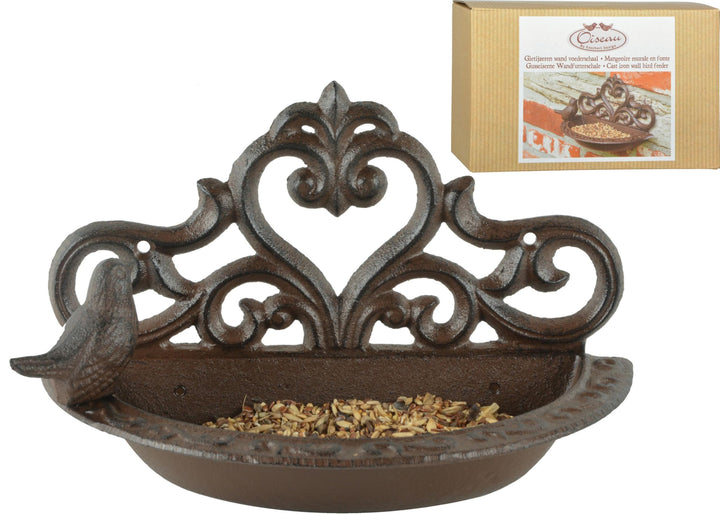 Esschert Design BR25 Serie Vogeltränke in Geschenkbox, antik braun