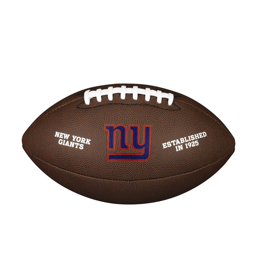 Wilson American Football NFL TEAM LOGO, Offizielle Grösse, Mischleder OFFICIAL New York Giants, OFFI