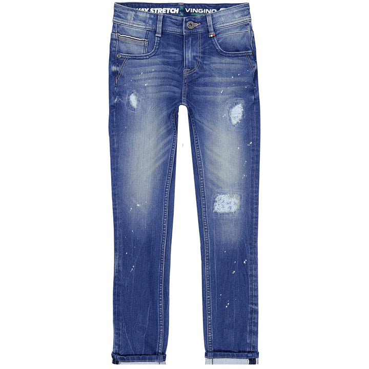 Vingino Jungen Alfons Jeans 104 Slim Blue Vintage, 104 Slim Blue Vintage
