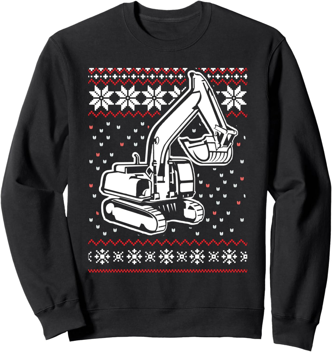 Bagger Ugly Christmas Weihnachtsfeier Motiv Sweatshirt