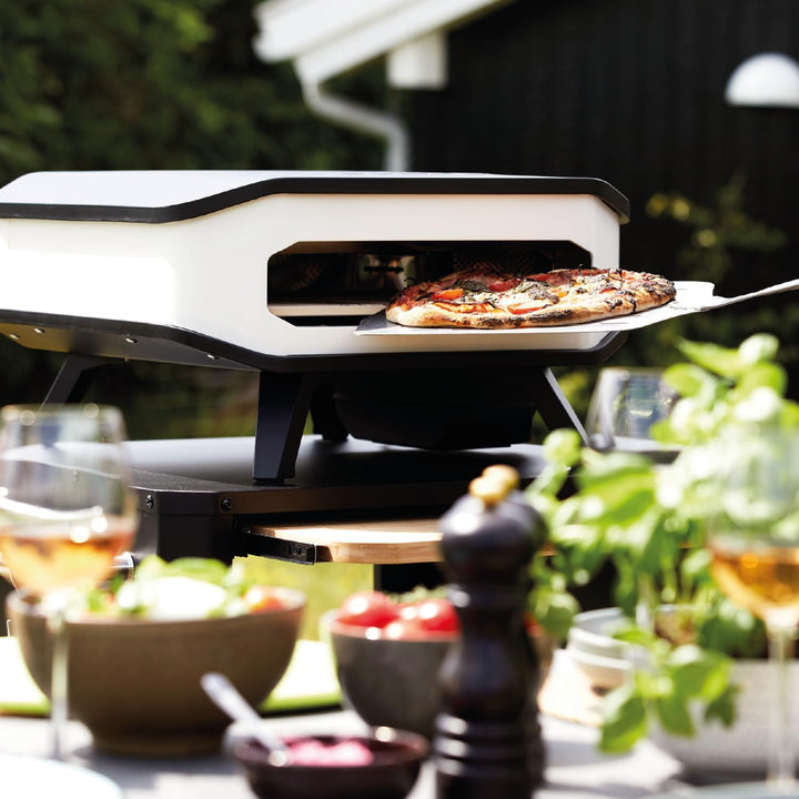 cozze® Premium Aluminium Pizzawender, 66cm, Leichtgewicht Pizzaspachtel mit Löcherdesign, 30x30cm Id