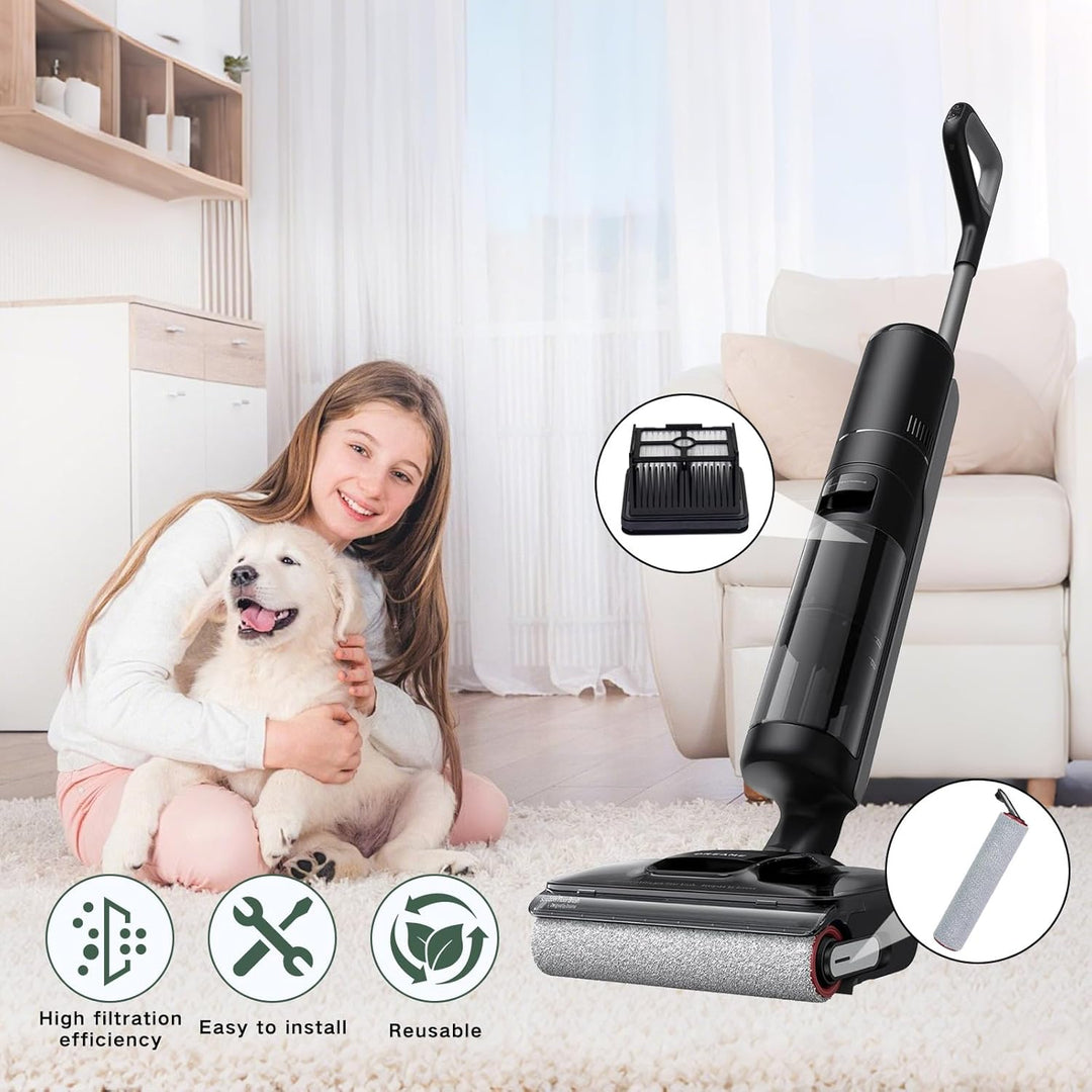 H12 Pro Zubehör für Dreame H12 Pro, H12 Dual Nass- und Trockensauger Ersatzteile, 2 Bürstenrolle + 2