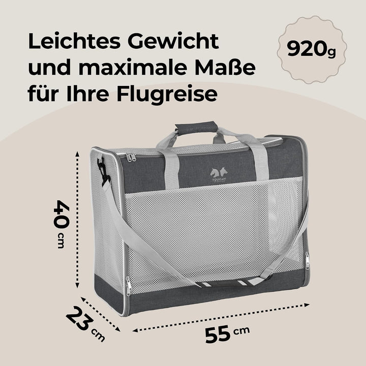 EQUICANI Travel1-Reisetasche für Hunde (grau)