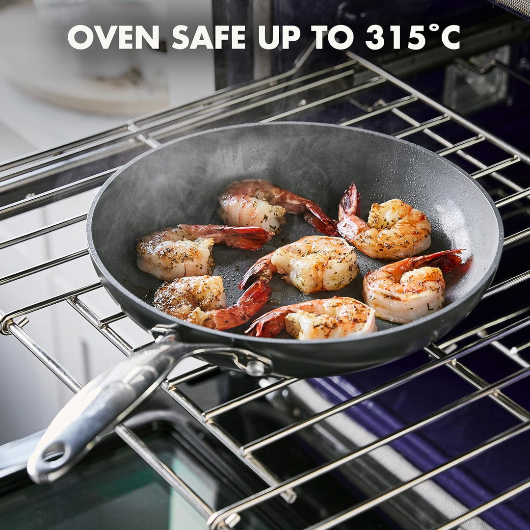 GreenPan Valencia Pro Harteloxierte Gesunde Keramik Antihaft 26 cm Bratpfanne, PFAS-frei, Induktion,