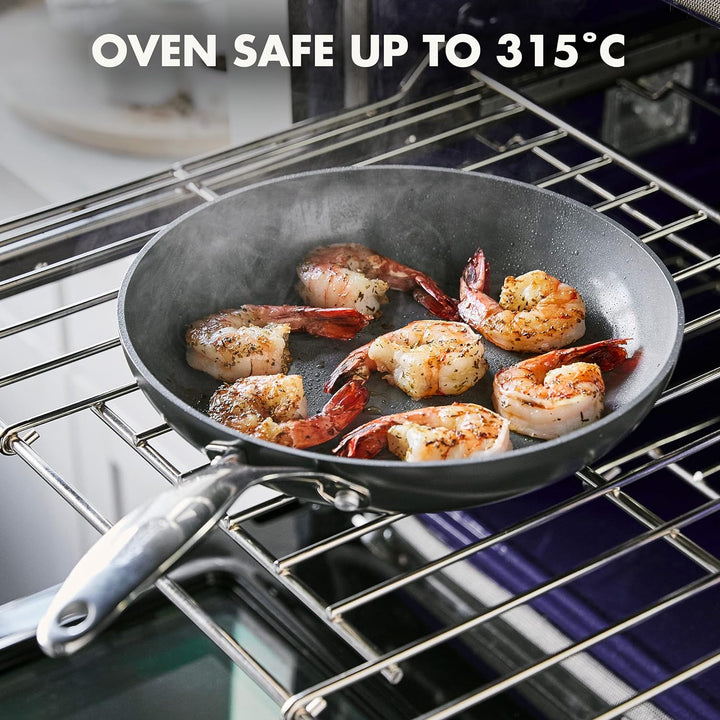 GreenPan Valencia Pro Harteloxierte Gesunde Keramik Antihaft 26 cm Bratpfanne, PFAS-frei, Induktion,