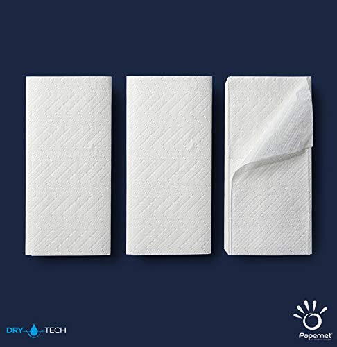 Papernet 407552 DRYTECH W Falz Falthandtücher, Zellstoff, Wave Prägung, 2-Lagen, Weiss (VE 2000 Stue