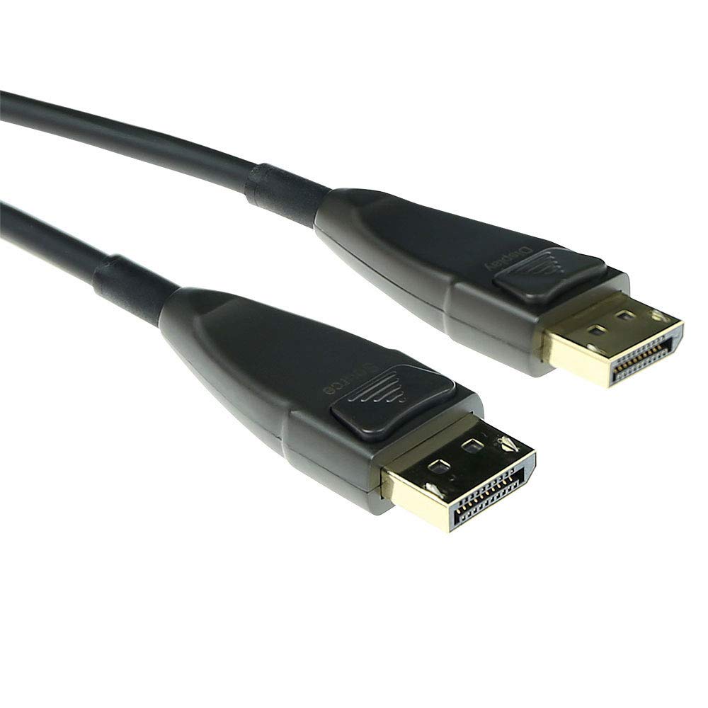ACT Glasfaser DisplayPort Kabel 40m, 4K@60Hz, DP Kabel 1.2a, Bandbreite 21.6 Gbps, Unterstützt HBR 2