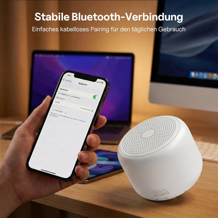 Bobtot Tragbarer Bluetooth-Lautsprecher, kabelloser wasserdichter Lautsprecher mit lautem Stereo-Sou