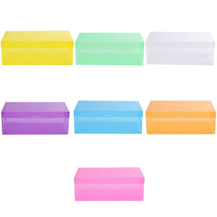 CLISPEED 7 StüCk Transparente Schuhboxen Aus Pp Kunststoff Faltbar Und Stapelbar Mit Flip-Deckel FüR