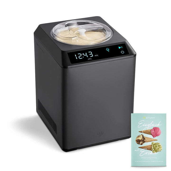 SPRINGLANE Eismaschine & Joghurtbereiter Erika 2,5 L mit selbstkühlendem Kompressor 250 W, Eiscremem