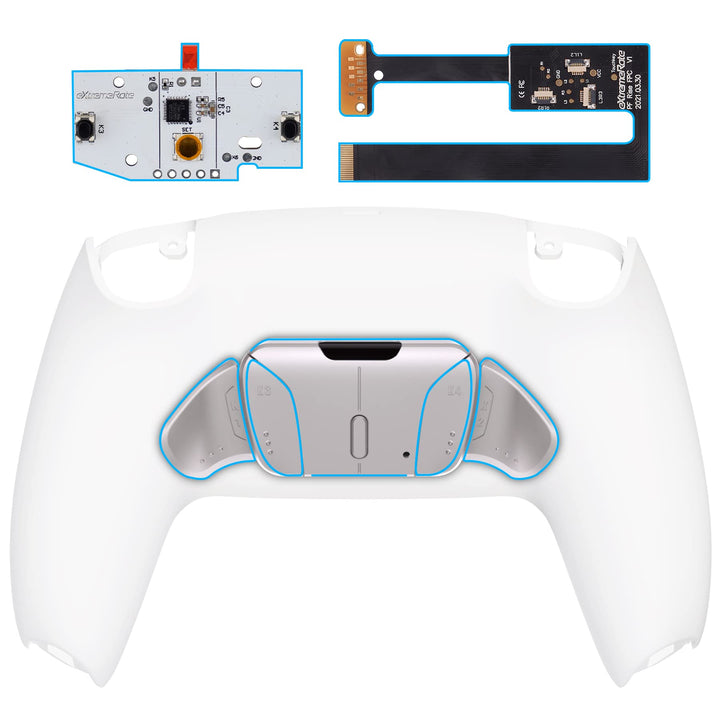eXtremeRate Programmierbar RISE4 Remap Kit für ps5 Controller BDM-010/020,Real Metal Buttons(RMB) Re