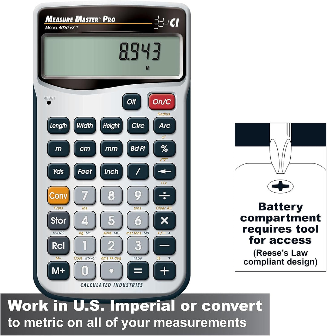 Calculated Industries Metrisches dreidimensionale