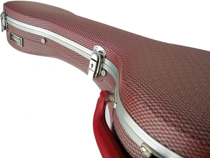 Cibeles, ABS-Koffer für klassische Gitarren Rot kleine Karos, Rot Kleine Karos